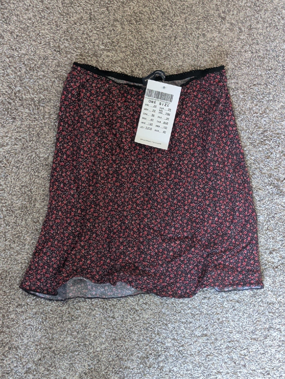 Brandy Melville Floral Skirt *Defective See Notes*